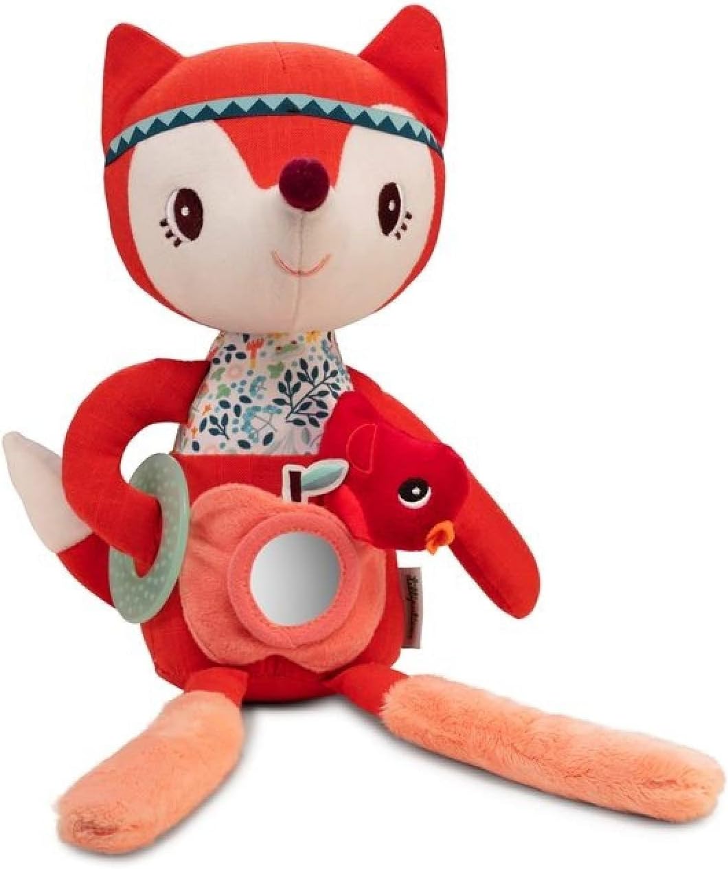 Zorrita Alice Lilliputiens 40cm con detalles de diferentes texturas - Peluche sensorial bebé